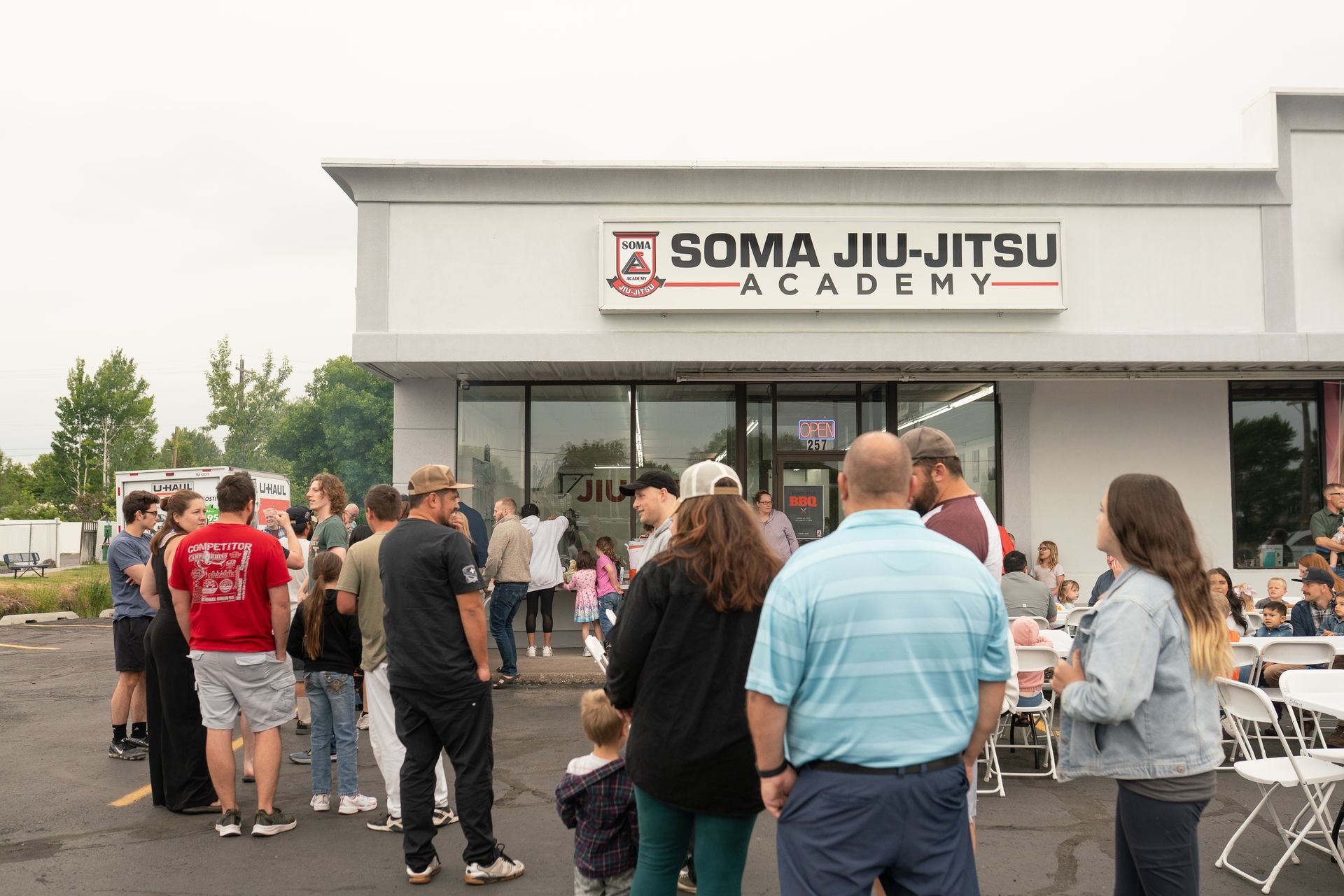 Beginners practice Brazilian Jiu-Jitsu fundamentals at Soma Jiu-Jitsu Academy in Rexburg, ID.