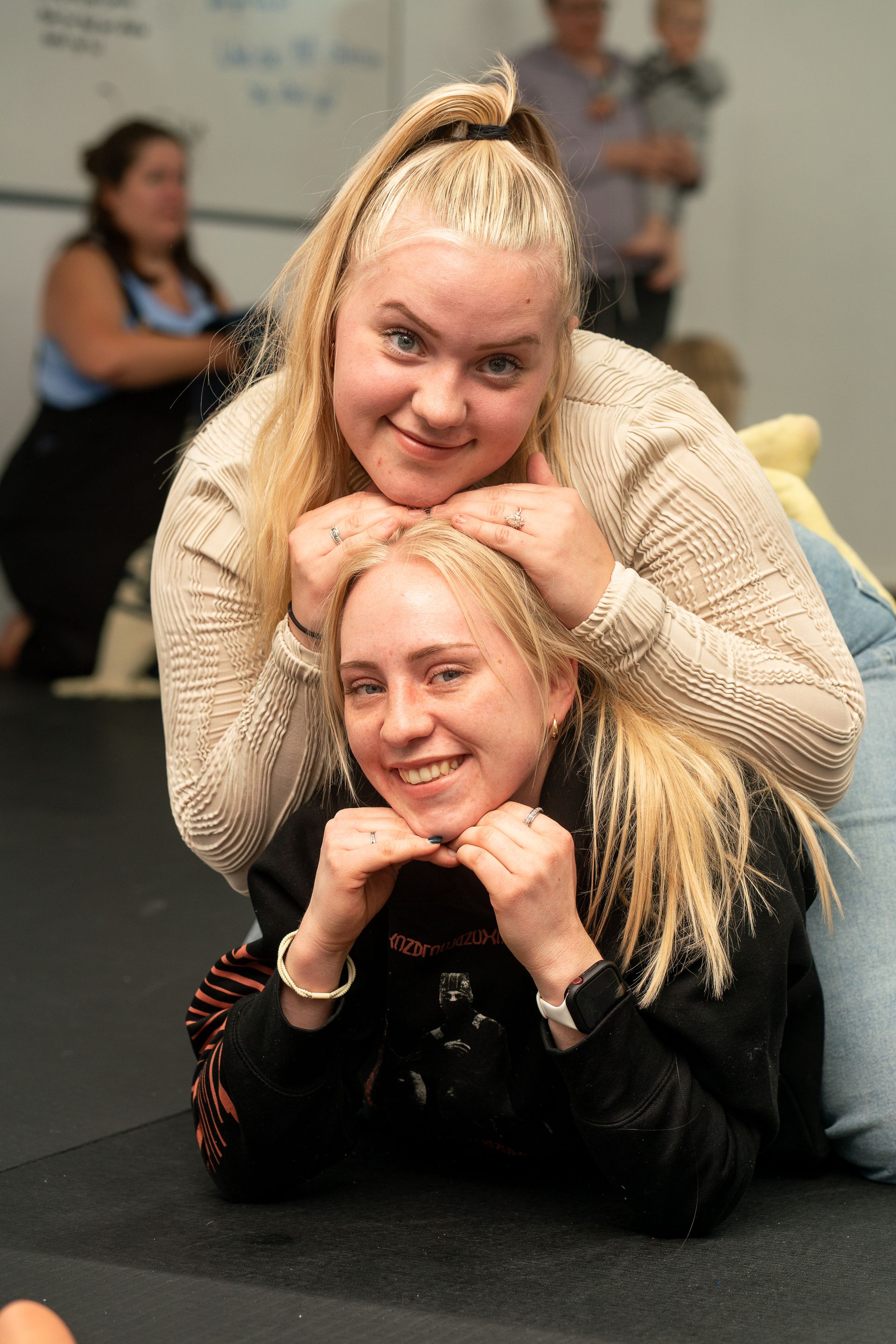 Students training grappling at Soma Jiu-Jitsu Academy in Rexburg, ID to reduce stress and sleep.