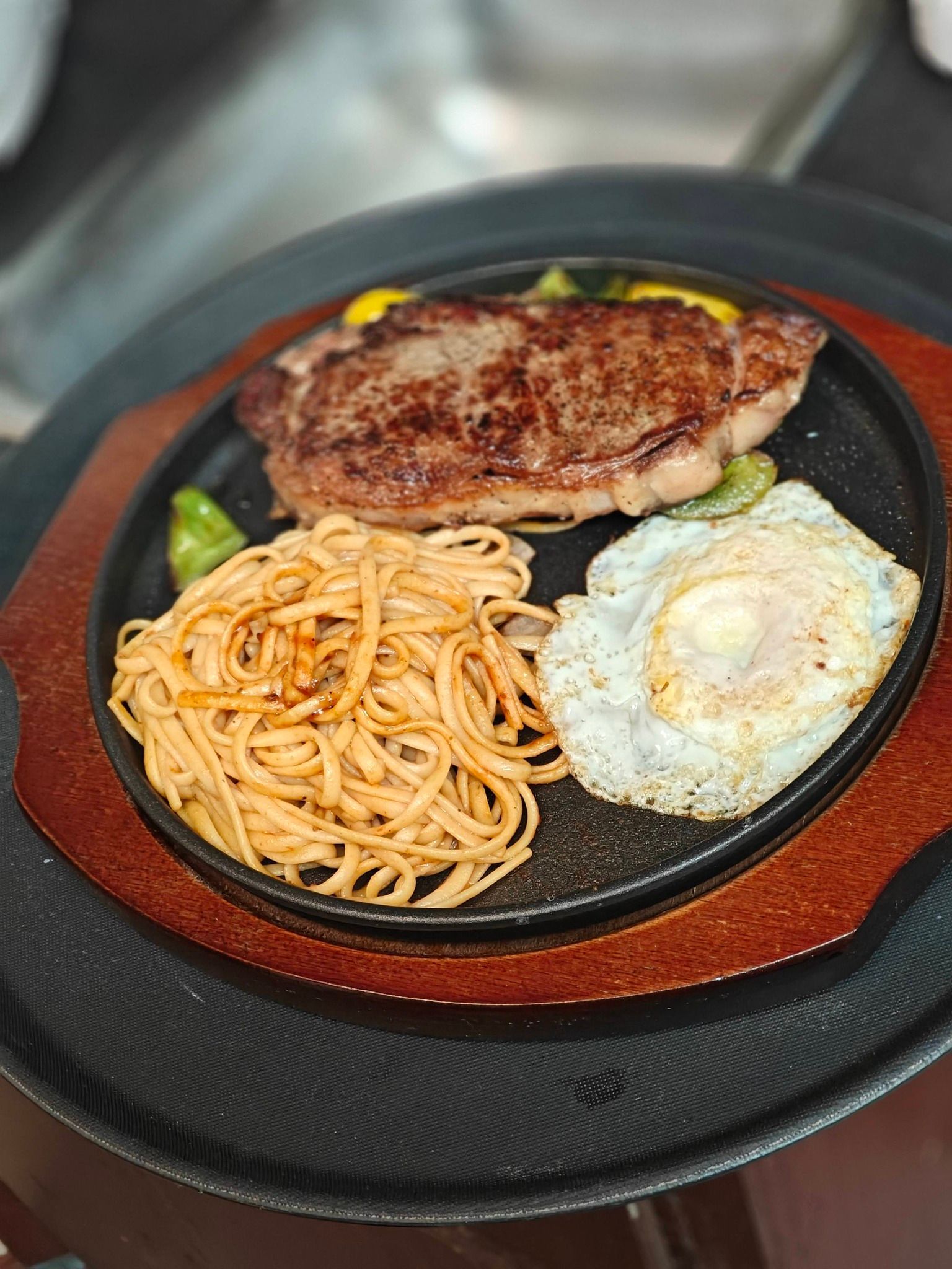 steak and eggs