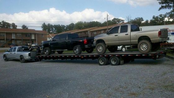 Movers — Delivery Truck With Two Pickup Cars in Oneontal, AL