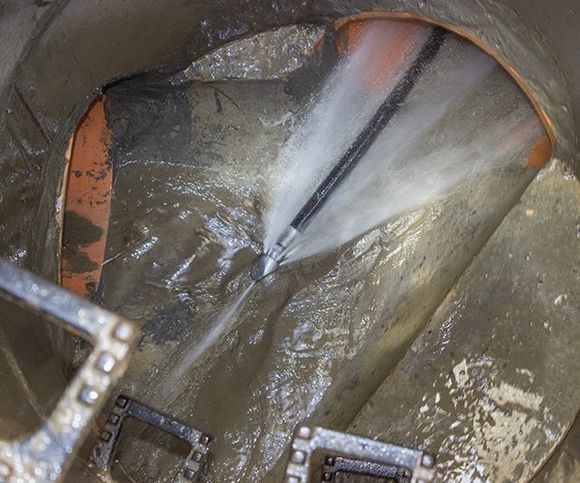 High-Pressure Water Jet Cleaning a Sewer Pipe — SDA Plumbing in Alice Springs, NT