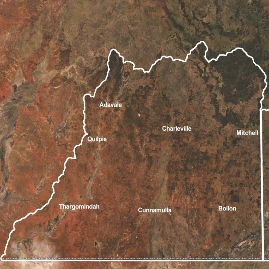 Target areas for Koala Research in the rangelands