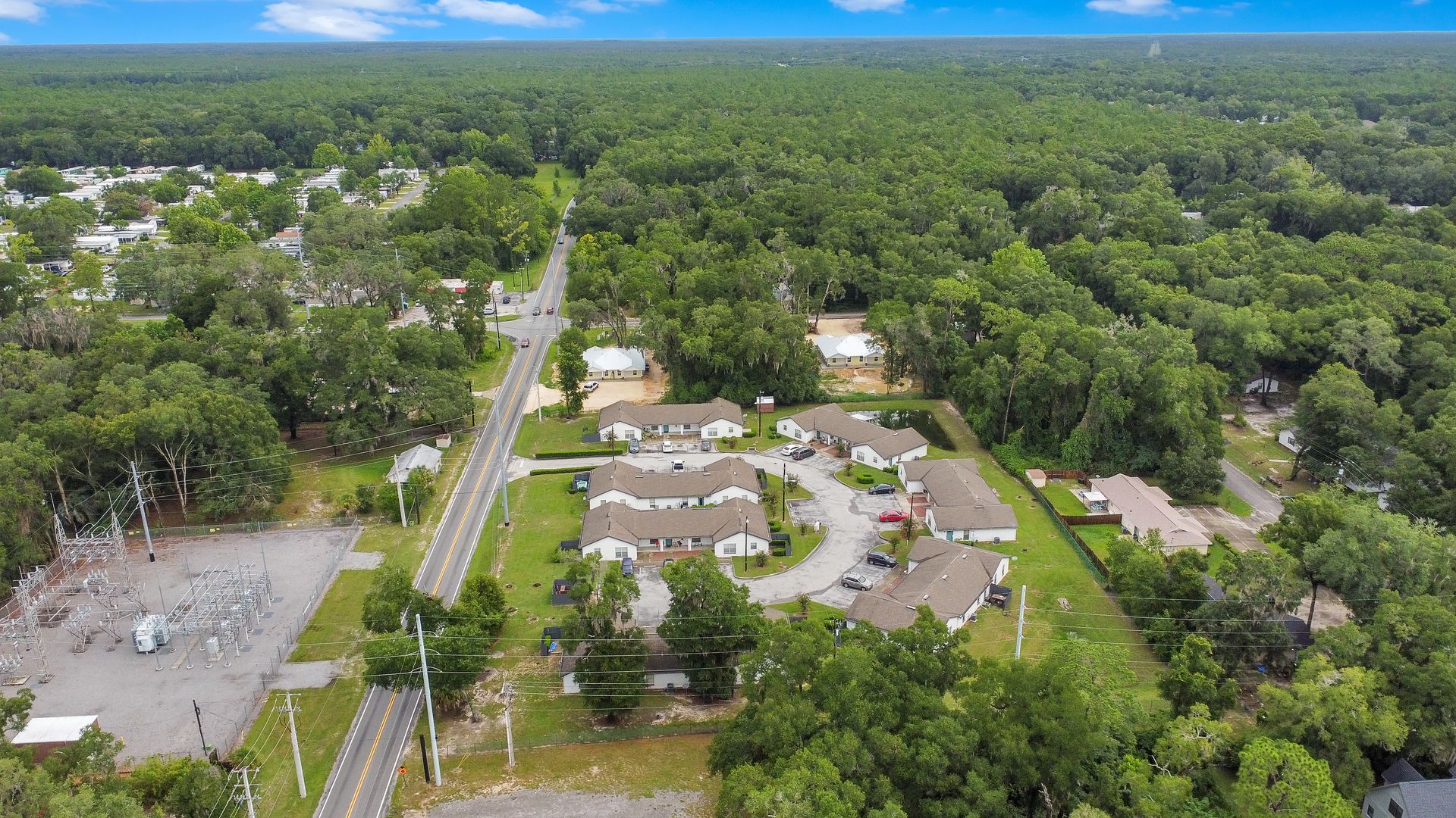 Aerial view at The Piquette in Ocala, FL.
