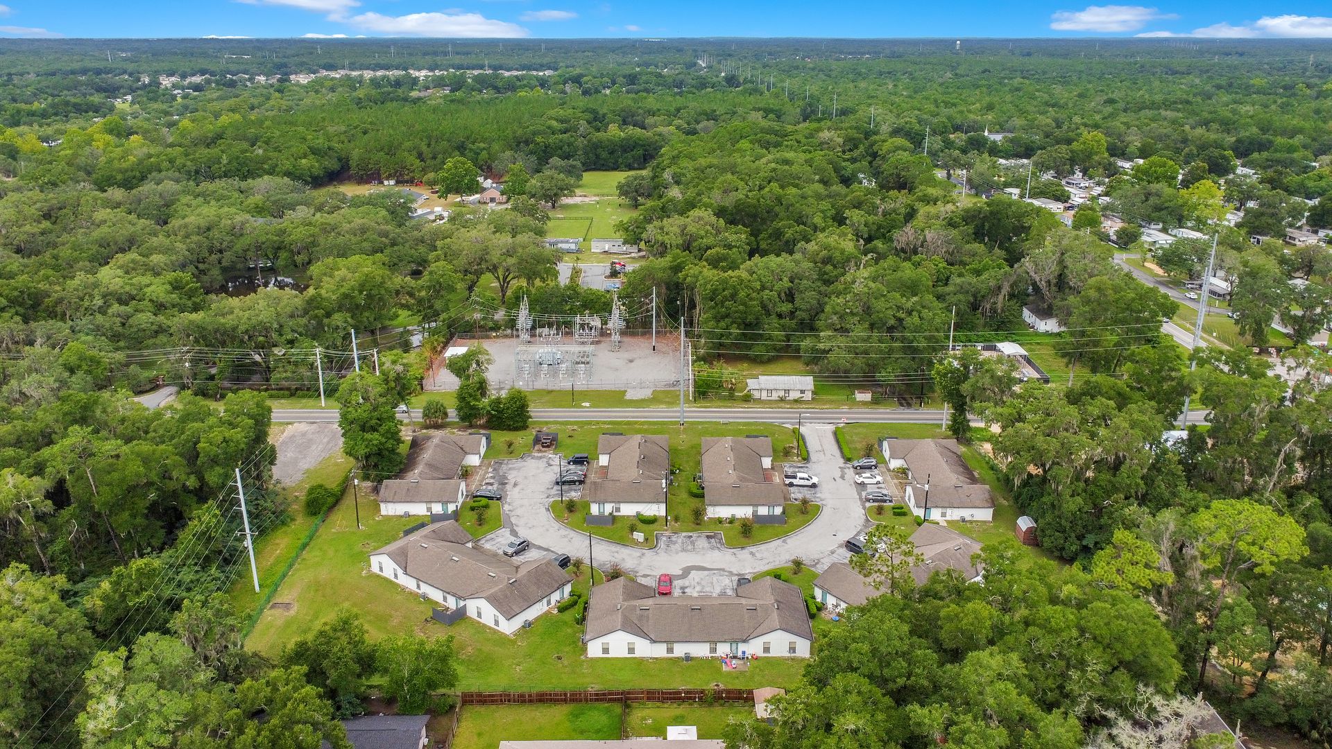 Aerial view at The Piquette in Ocala, FL.