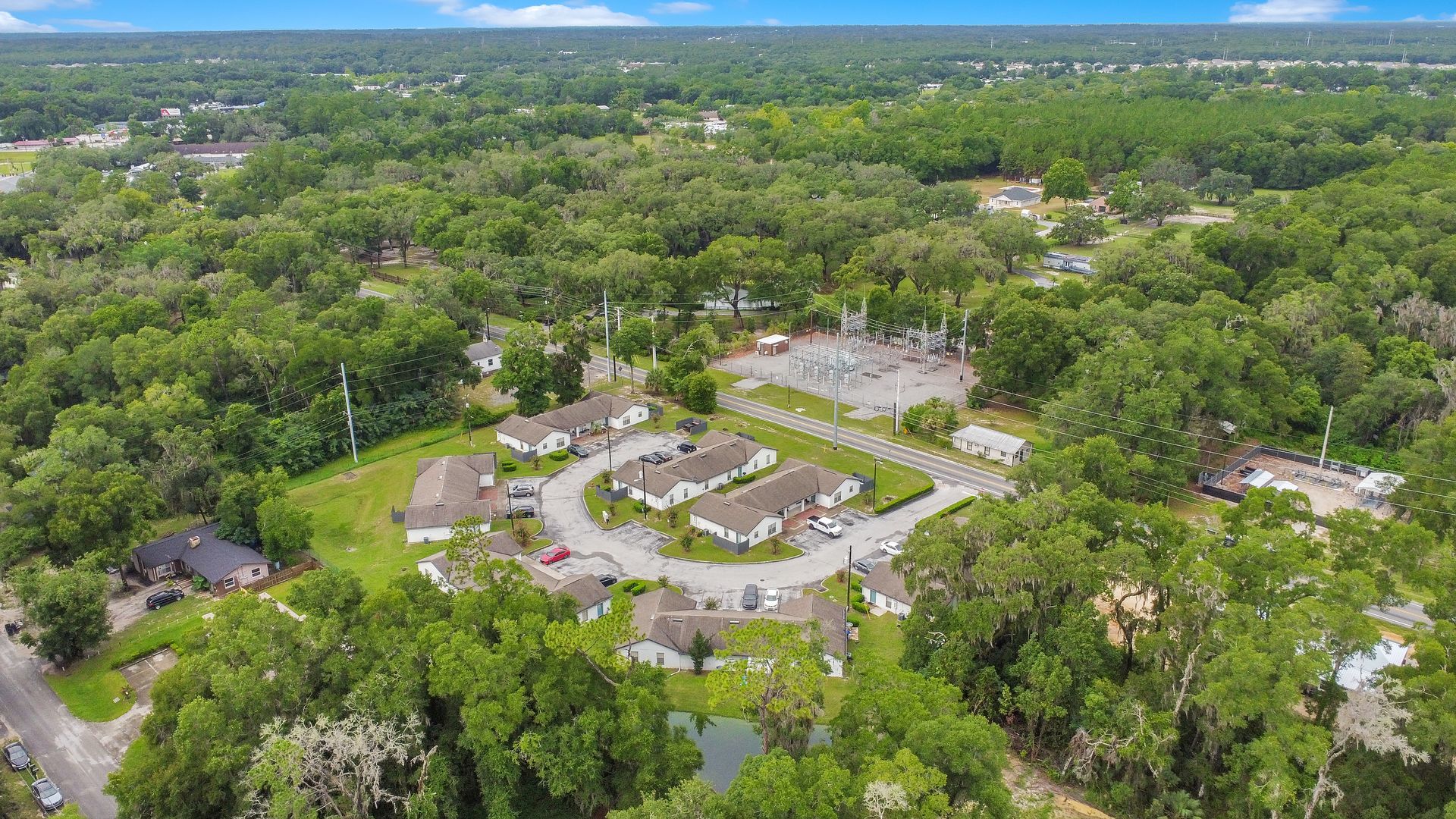 Aerial view at The Piquette in Ocala, FL.
