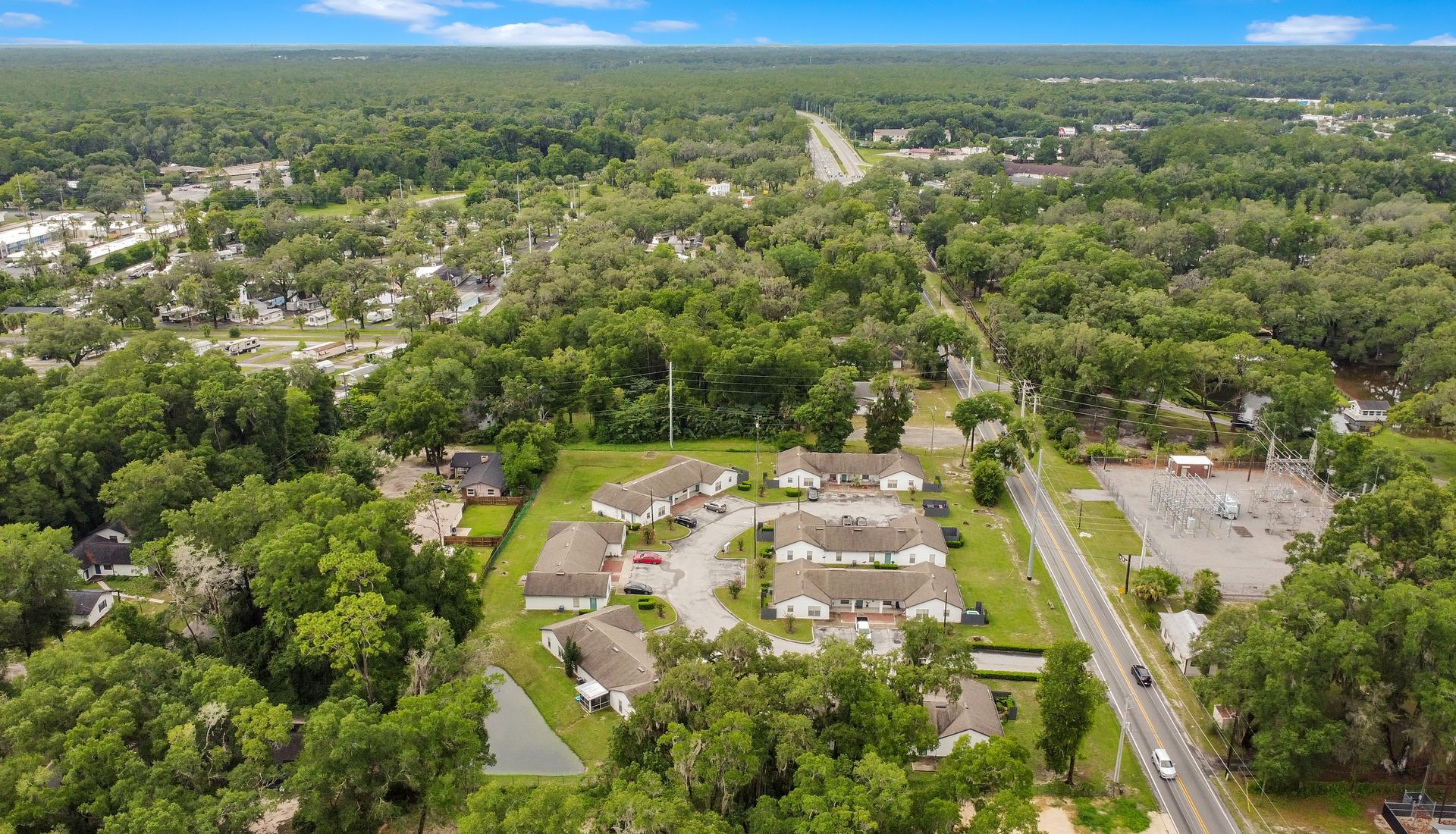 Aerial view at The Piquette in Ocala, FL.