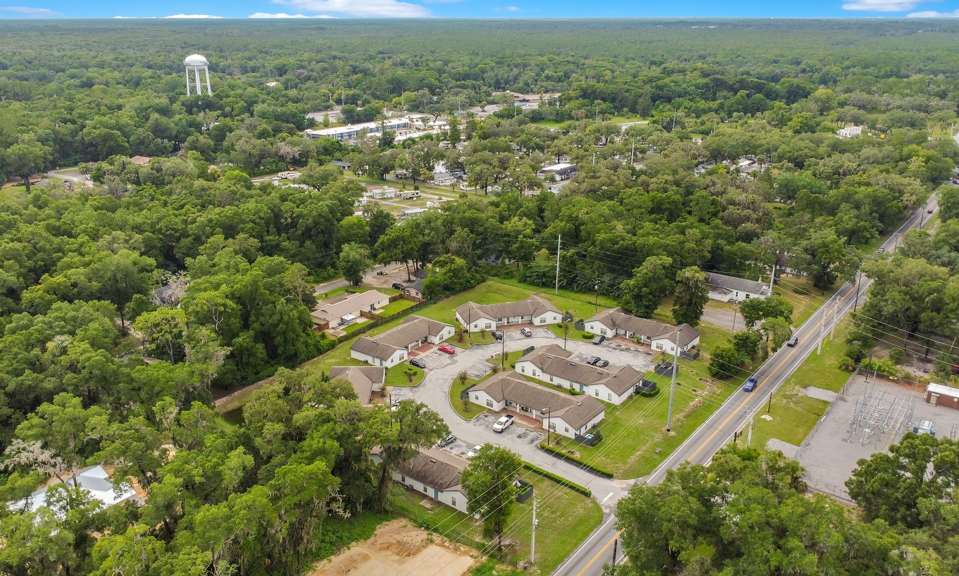 Aerial view at The Piquette in Ocala, FL.