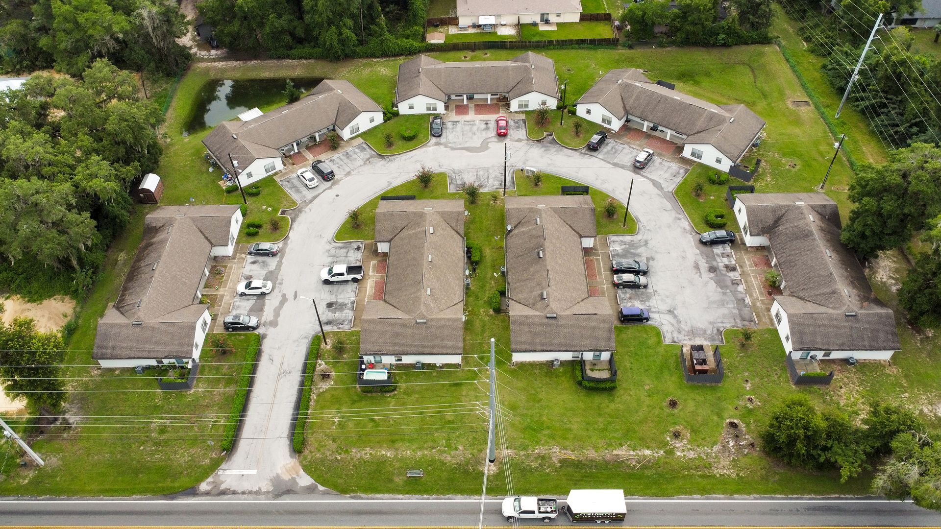 Aerial view at The Piquette in Ocala, FL.