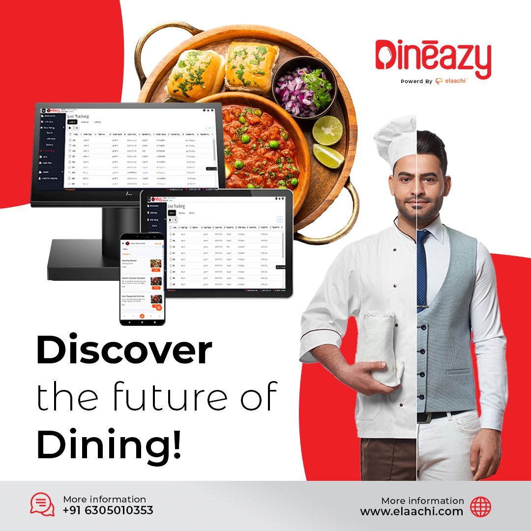 Dineazy, high Tech All In One System for a any size Restaurant