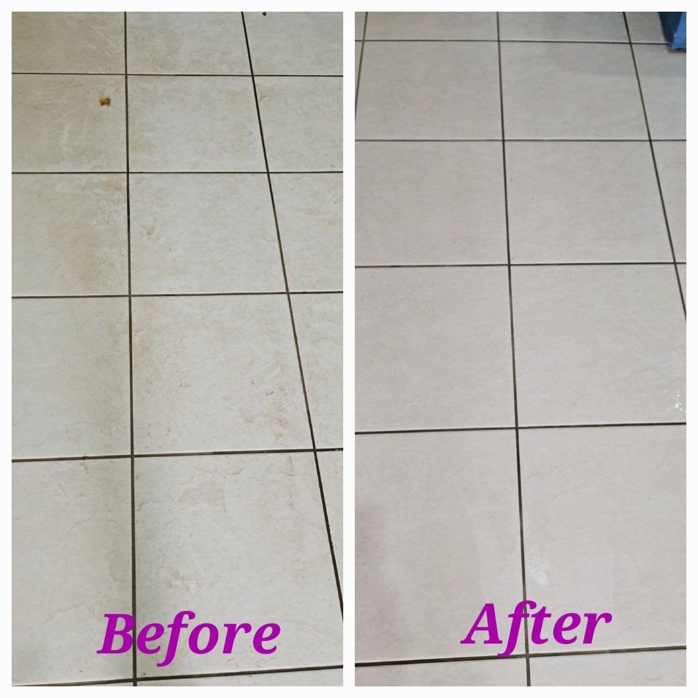 Before and After Tiles Cleaning — Edmonton, QLD — Sam’s Carpet Steam Cleaners