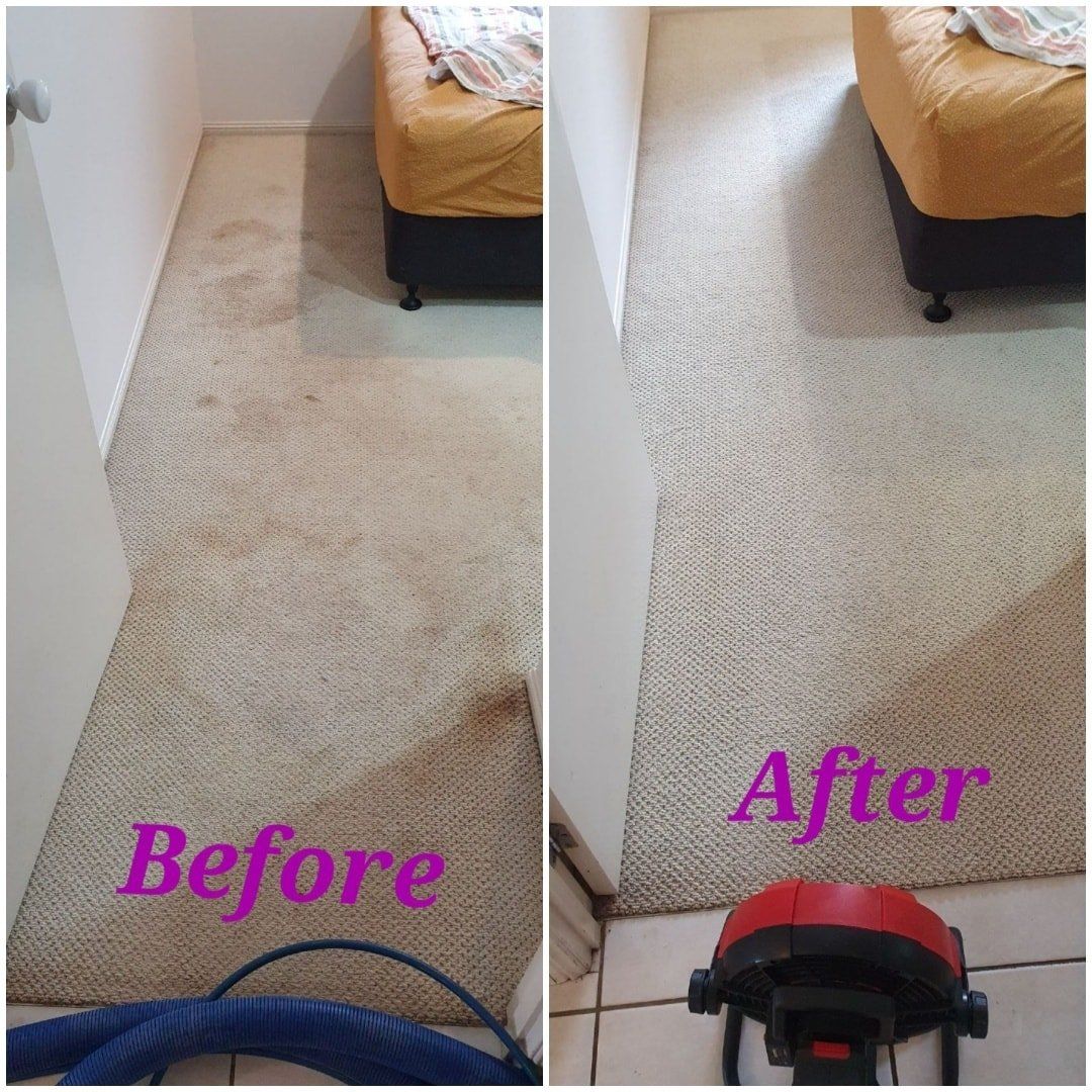 Before and After Carpet Cleaning — Edmonton, QLD — Sam’s Carpet Steam Cleaners