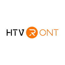 Un logotipo para una empresa llamada htv ront