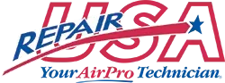 A logo for repair usa your air pro technician