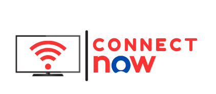 The logo for Connect Now  shows a television with a wifi signal coming out of it.