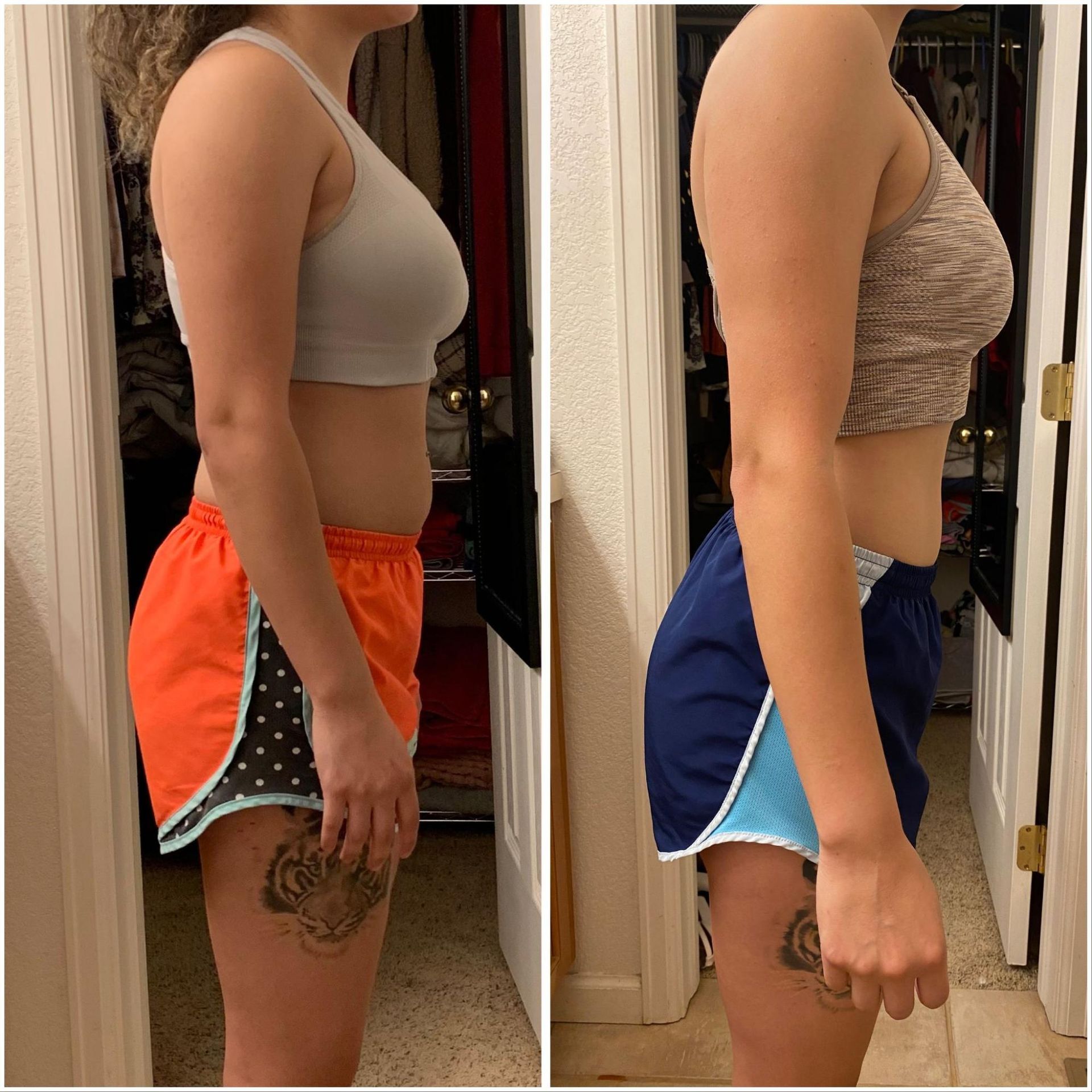 Before and after fitness transformation showcasing Prodigy Gym’s results-driven training and support.