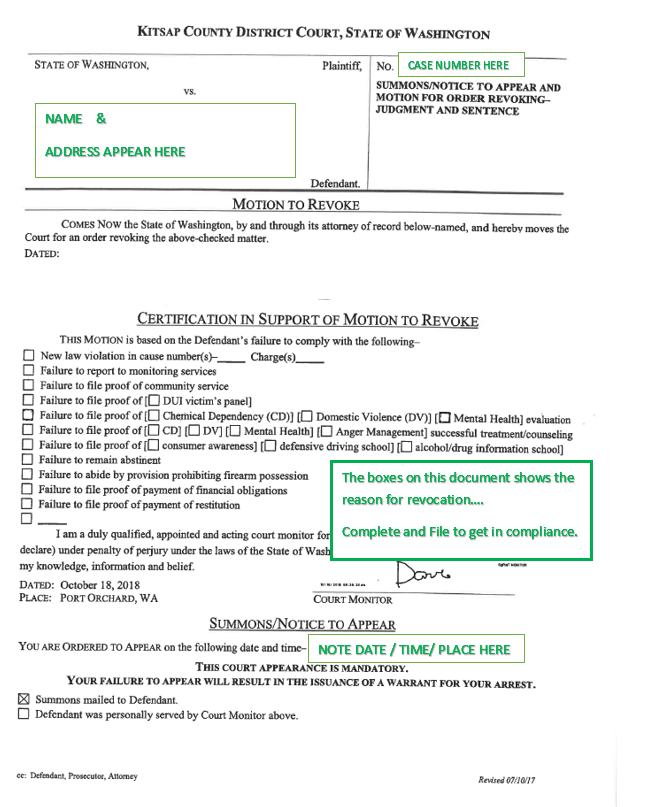 Court Document Fill Out