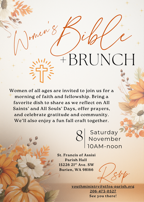 Women's Bible and Brunch Women's Bible and Brunch potluck