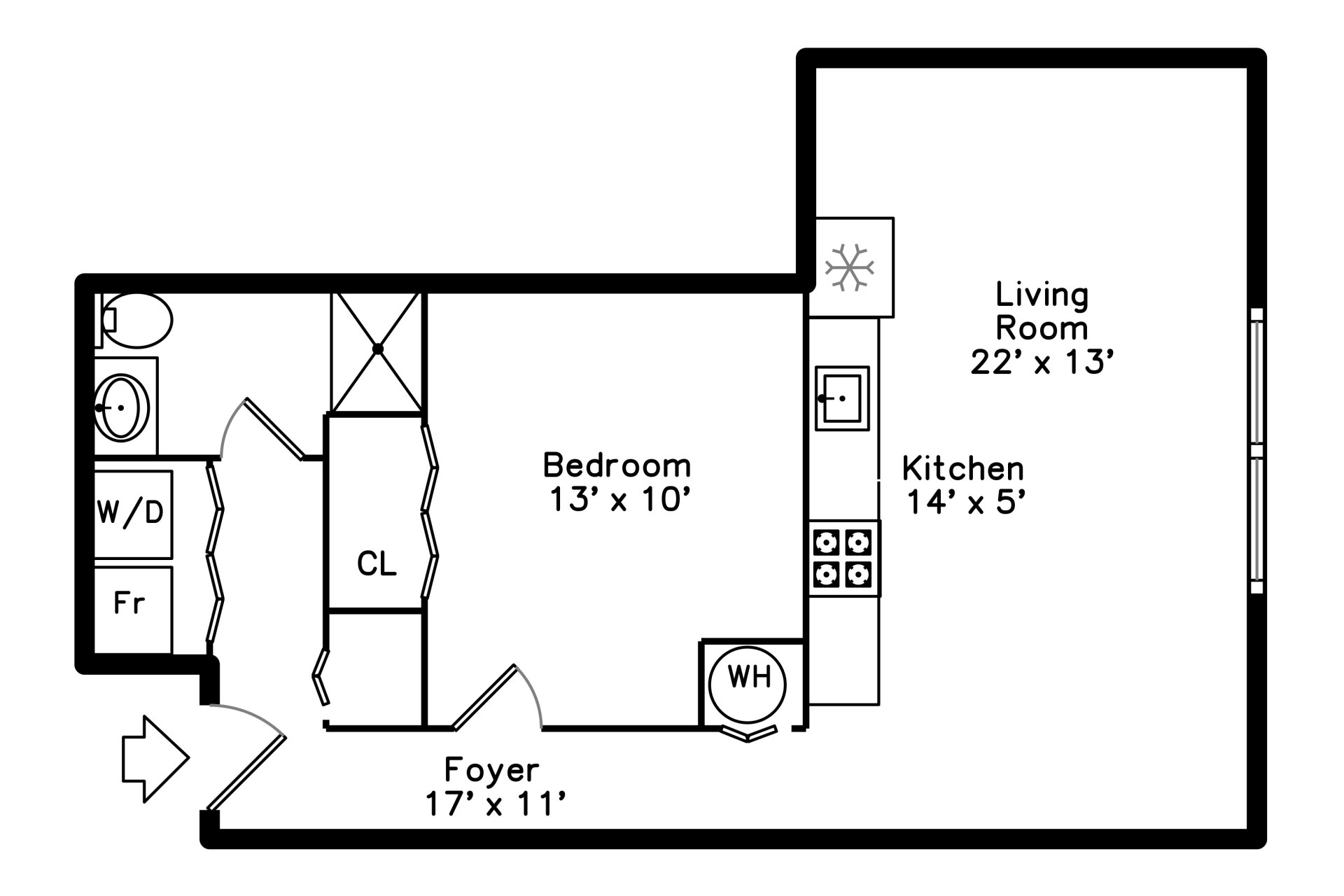Unit #303 Floor Plan
