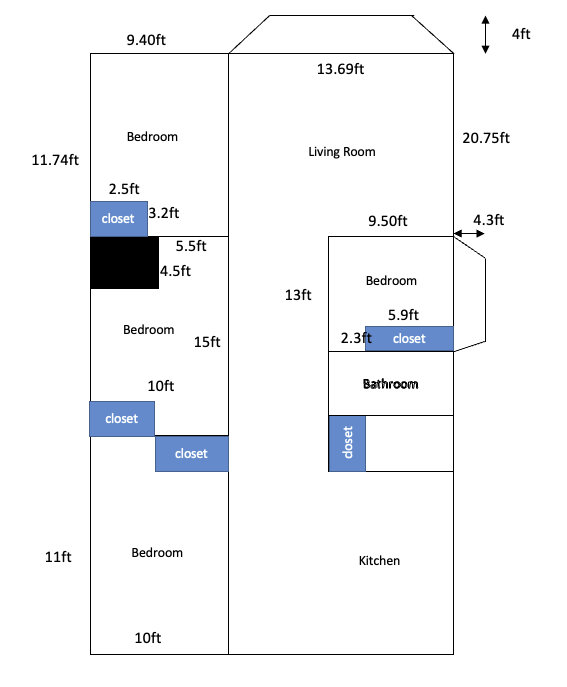 Unit #4 Floor Plan