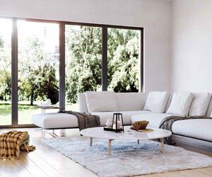 Modern Interior Living Room - Home Cleaning Service in Raleigh, NC