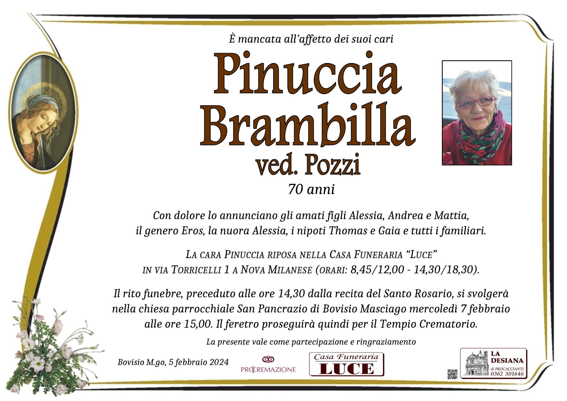 Pinuccia Brambilla ved. Pozzi
