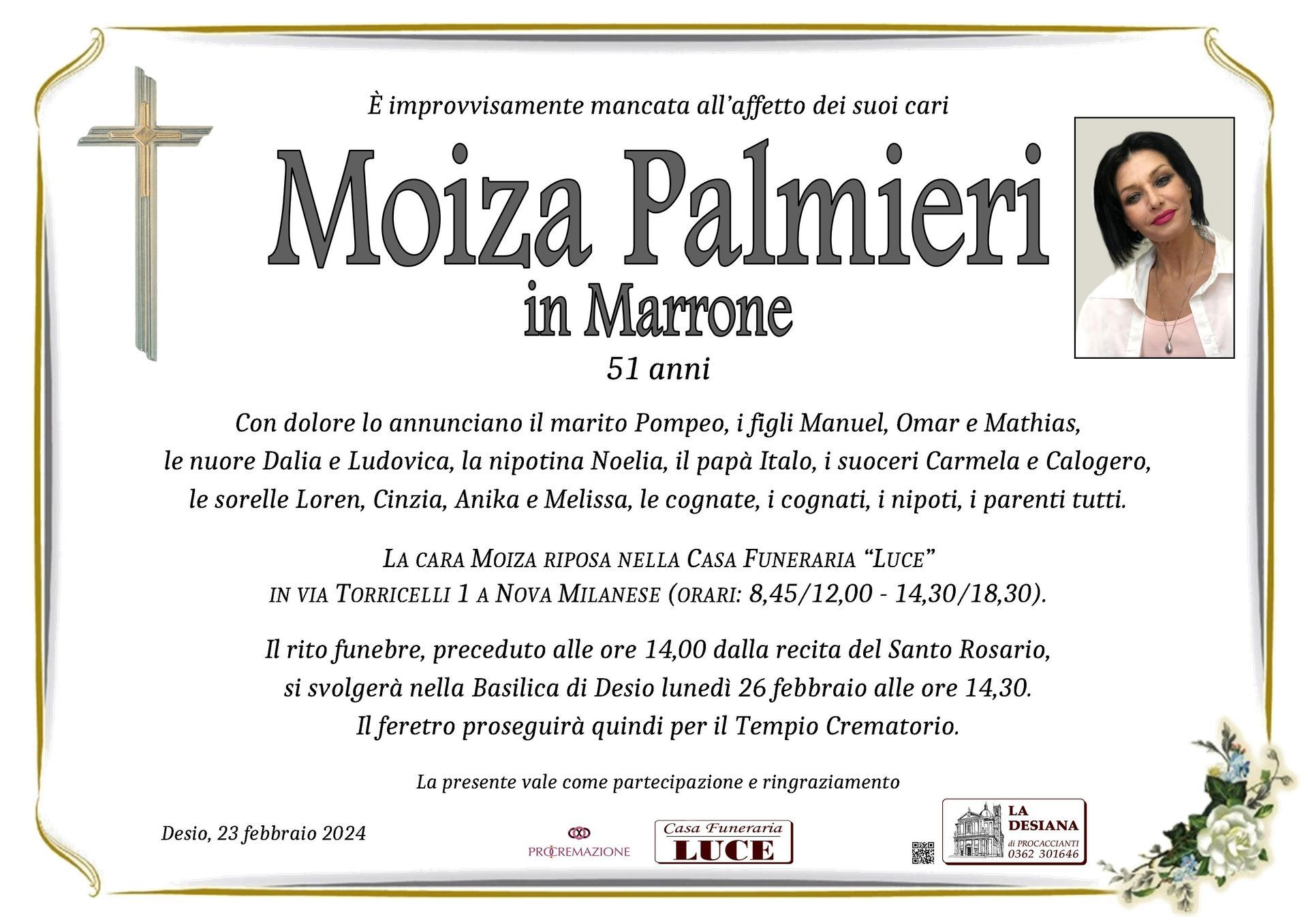 Moiza Palmieri in Marrone