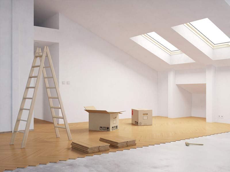 room painting work in progress