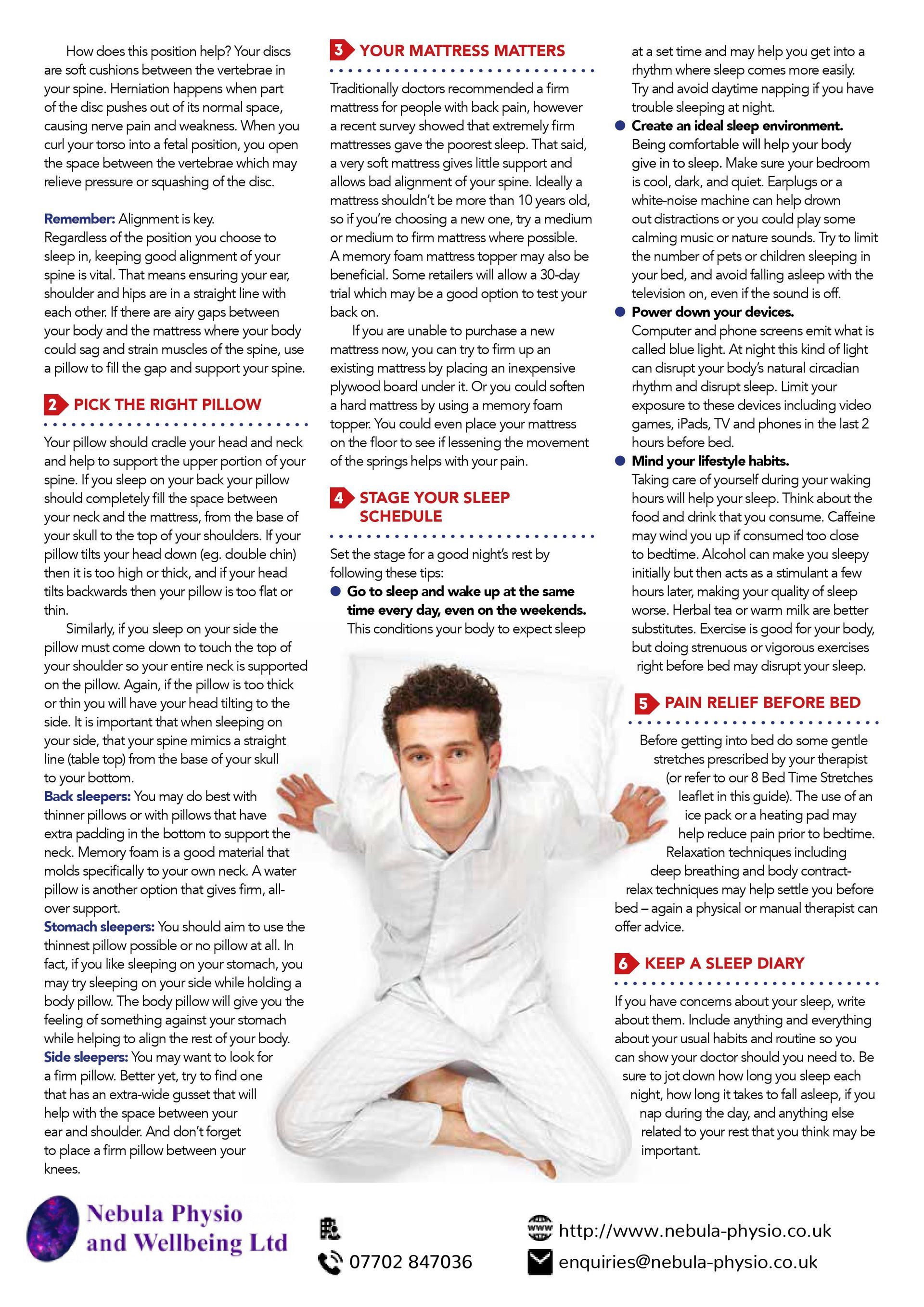 6 Sleeping strategies for back pain sufferers page 2