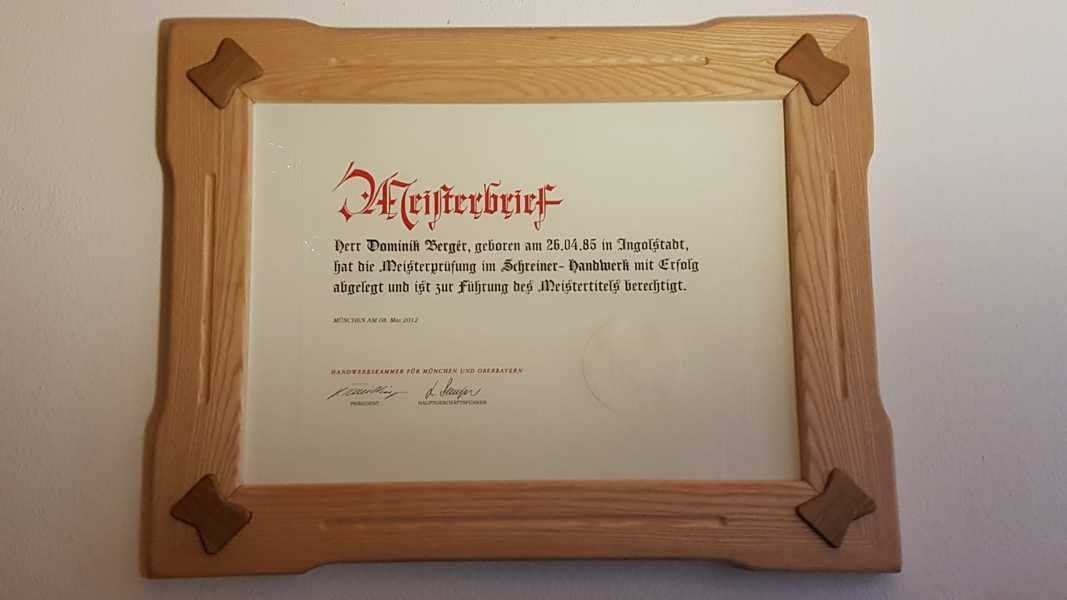 München Meistertitel  Meisterbref Handwerksmeister