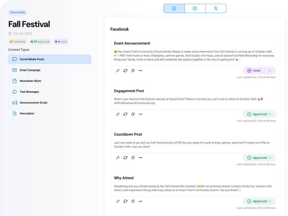 church communication tool