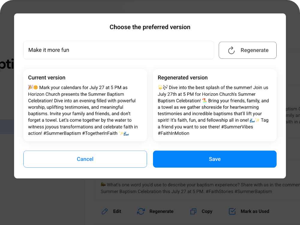 easy to use church ai tool