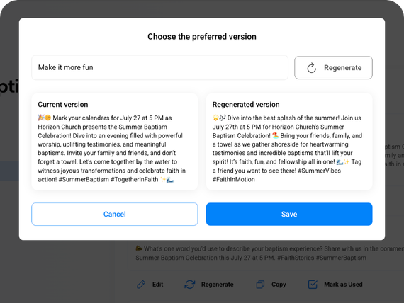 easy to use church ai tool