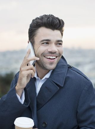 A man talking over the phone