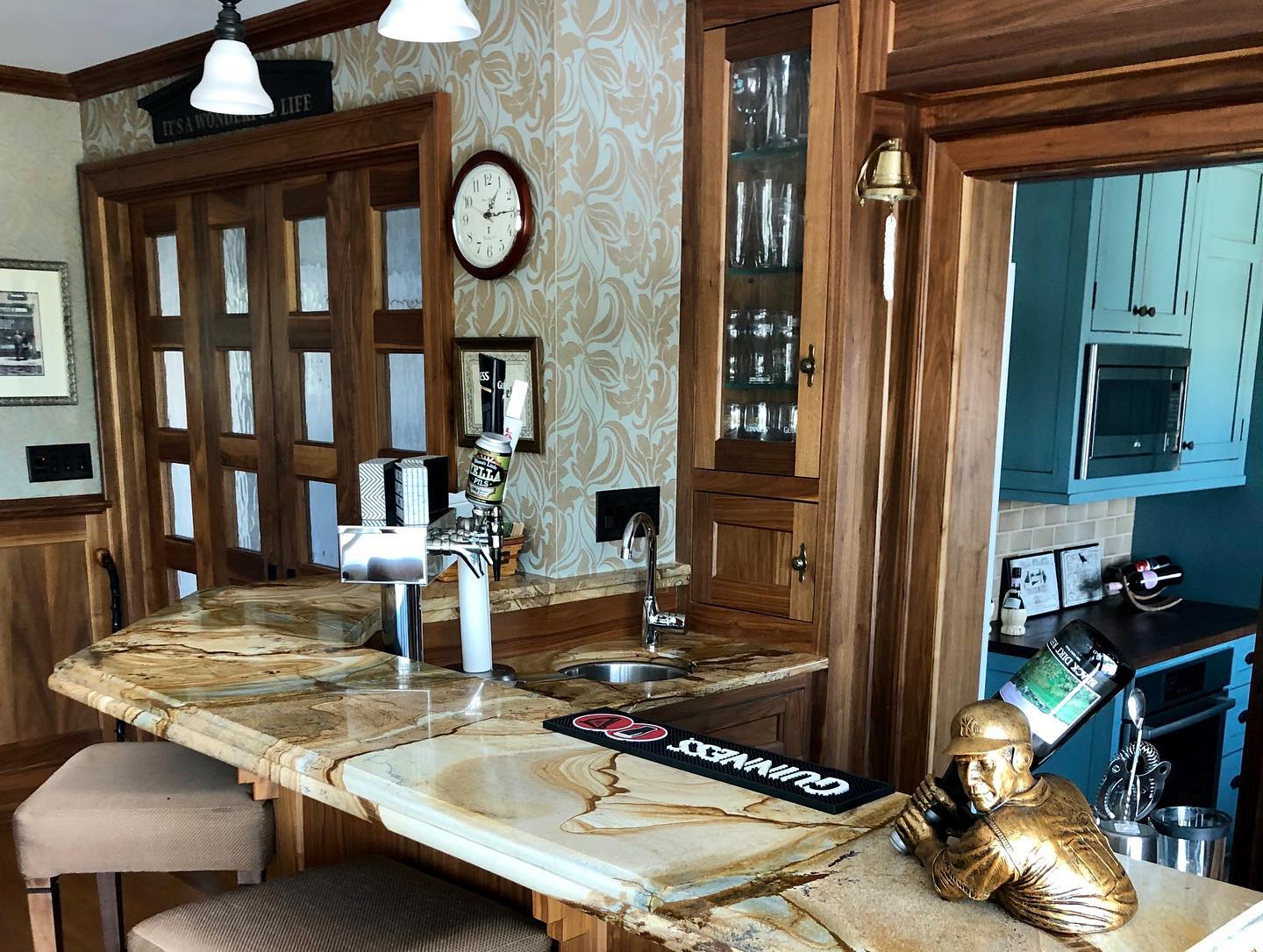 Game Room Bar Island — Lakewood, NJ — Lardieri's Custom Woodworking Company