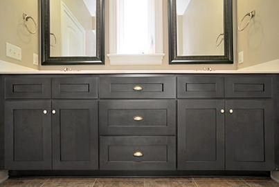 Dalton Gray Stock Bathroom — Lakewood, NJ — Lardieri's Custom Woodworking Company