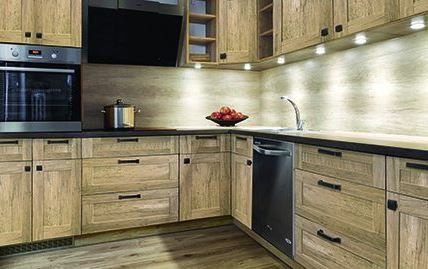 Custom Woodwork — Sandstone Kitchen in Lakewood, NJ