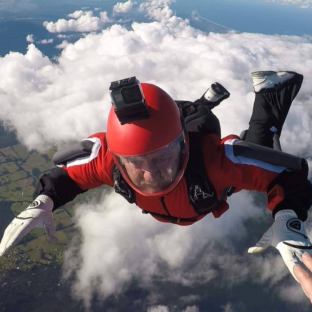 Man Skydiving- Skydiving in NSW DZ Taree