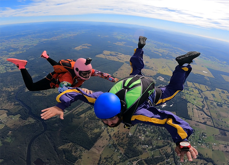 A Skydiver jump from the plane  - Skydiving in Taree, NSW