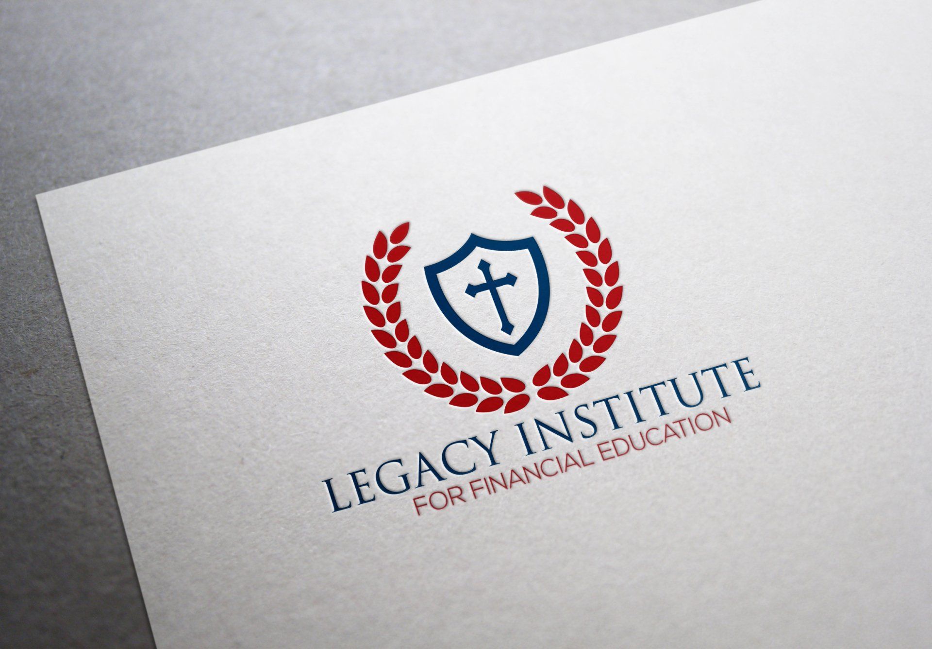 Legacy Institute logo on paper