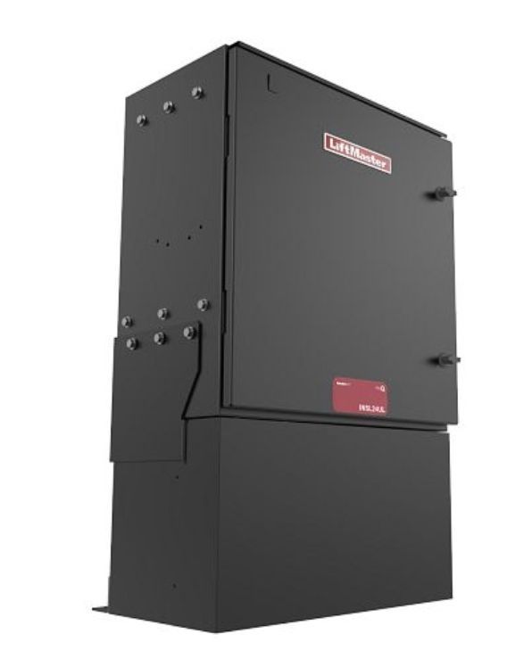 A black box with the word liftmaster on it