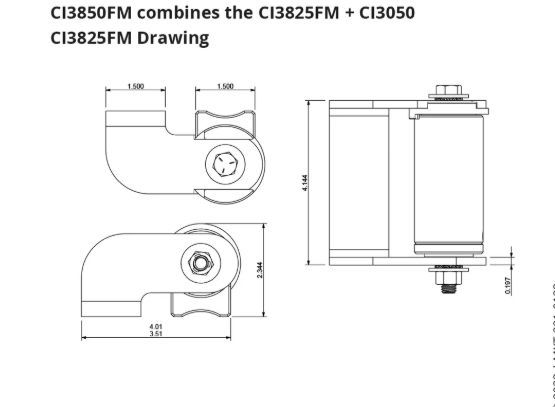 D&D CI3825FM Face-Mount Self-Closing Gate Hinge