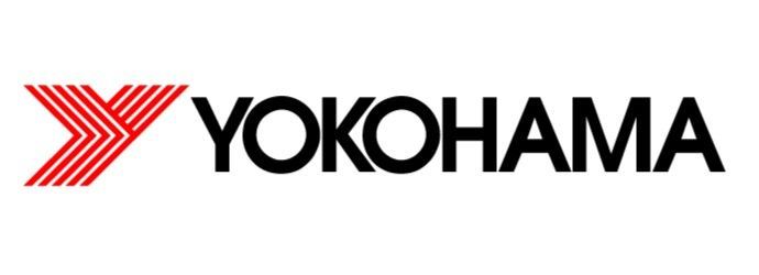 Yokohama logo with red chevron emblem and black wordmark on a white background