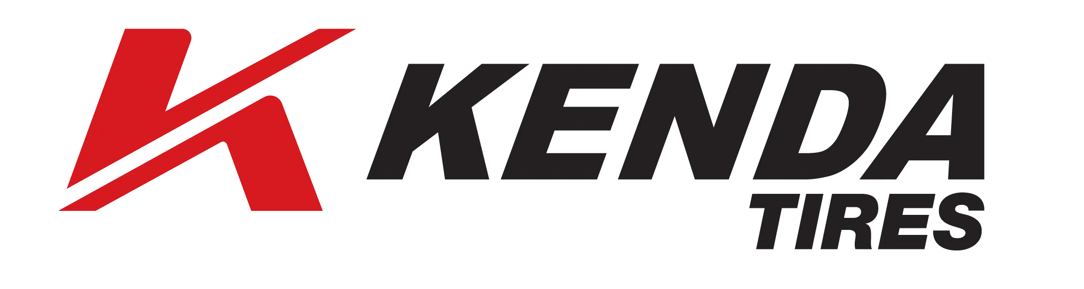 Kenda Tires logo in black and red on a white background