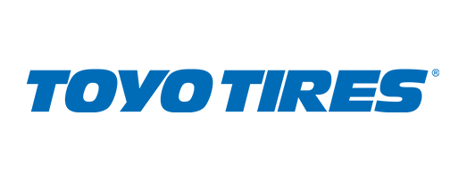 TOYO TIRES blue logo on a white background