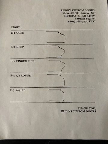Ogee Edges — Murray, UT — Rudd’s Custom Doors