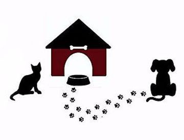 A beagle dog running through a tunnel, with text 