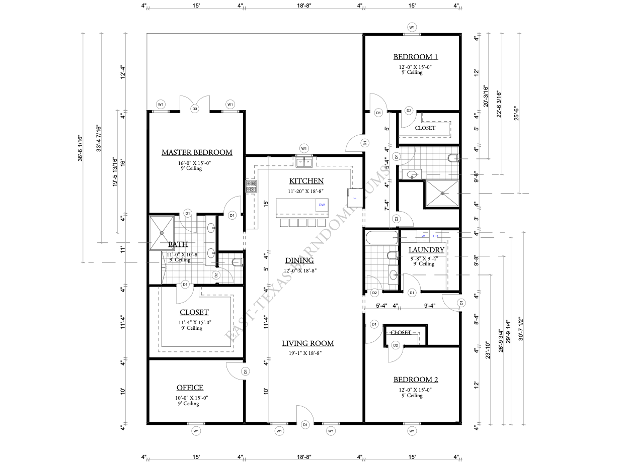 A black and white floor plan of a house.