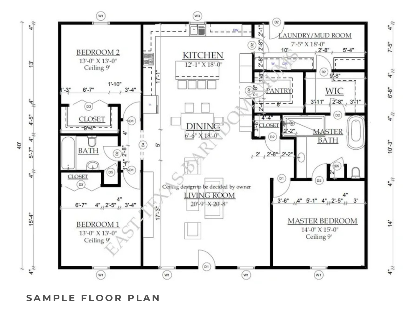 A black and white floor plan of a house.