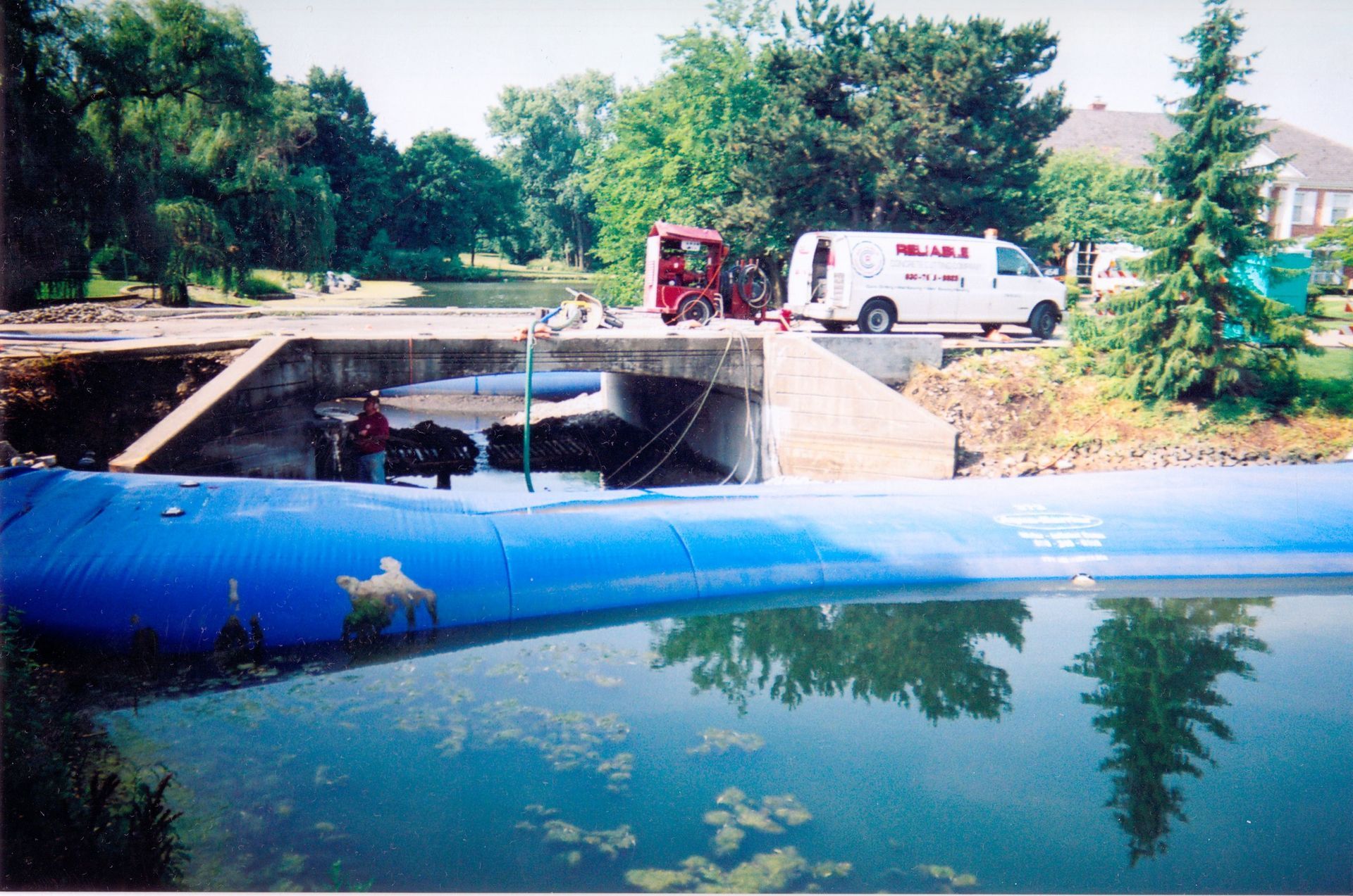 A white van with the word life on it