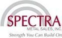 Spectra Metal Sales, Inc. logo with a stylized gray arch over the word